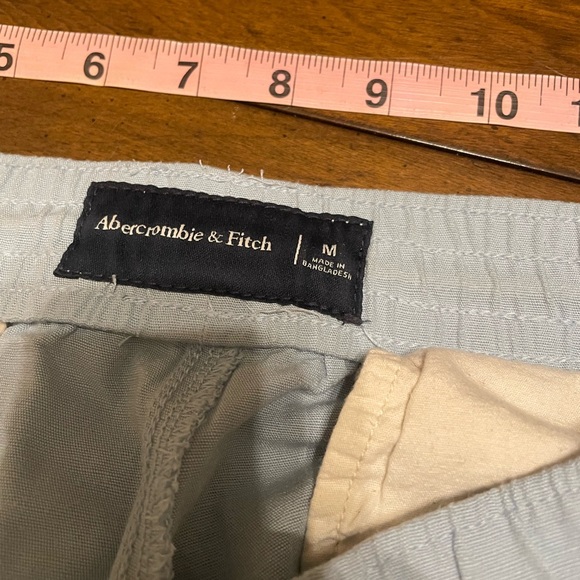 ABERCROMBIE & FITCH Drawstring Pull On Linen Blend Shorts‎ - Picture 6 of 9